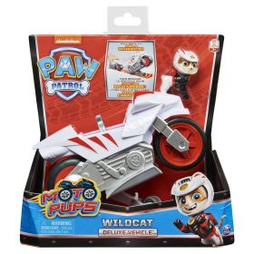 Paw Patrol Moto Pups Wildcatâ€™s Deluxe Pull Back Motorcycle Vehicle