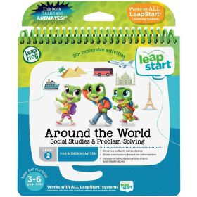 LeapFrog LeapStart Pre-K (Level 2) Around The World Social Studies and Problem-Solving Activity Book