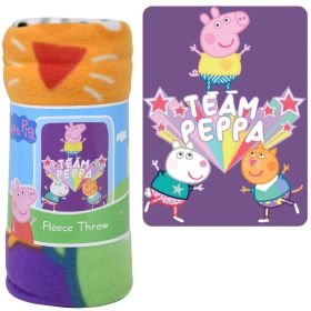 Peppa Pig Fleece Throw - Team Peppa