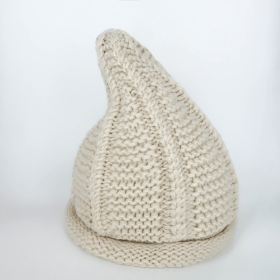 Khaki Cute Knitted Pointed hat for Boys Girls