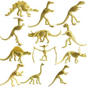 12 Pcs Artificial Dinosaur Skeleton Model Home dÃ©cor Figures Kids Educational Model