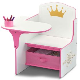 Princess Crown Chair Desk with Storage Bin;  Greenguard Gold Certified