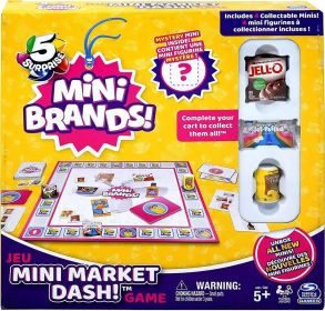 Mini Brands! Mini Market Dash Game [Includes 4 Collectible Minis!]