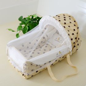 Portable Crib With Cradle In Bed