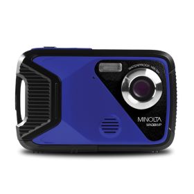 Minolta MN30WP-BL MN30WP Waterproof 4x Digital Zoom 21 MP/1080p Digital Camera (Blue)