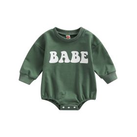 Baby Multi Color Khmer Printed Khaki 0-18 Months (Option: Olive green BABE-60cm)