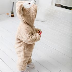 Baby Winter Jumpsuit (Option: Bear Khaki Thickened-120)